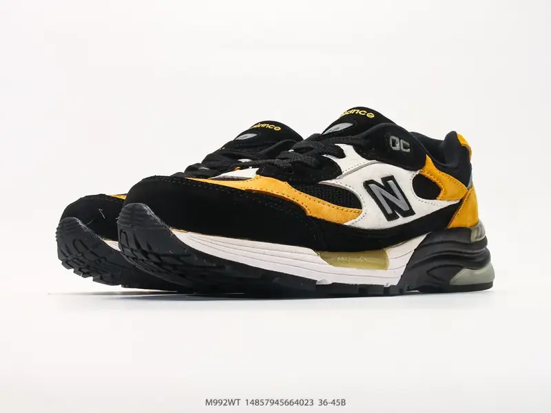 New Balance Chaussures de sport Rétro Respirant Cuir M992WT #14857945664023